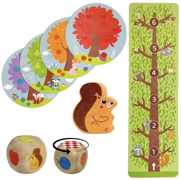Gra planszowa Woopie Green Wiewiórka w ogrodzie Drewniana gra rodzinna (51862) (5906280651862) - obraz 2