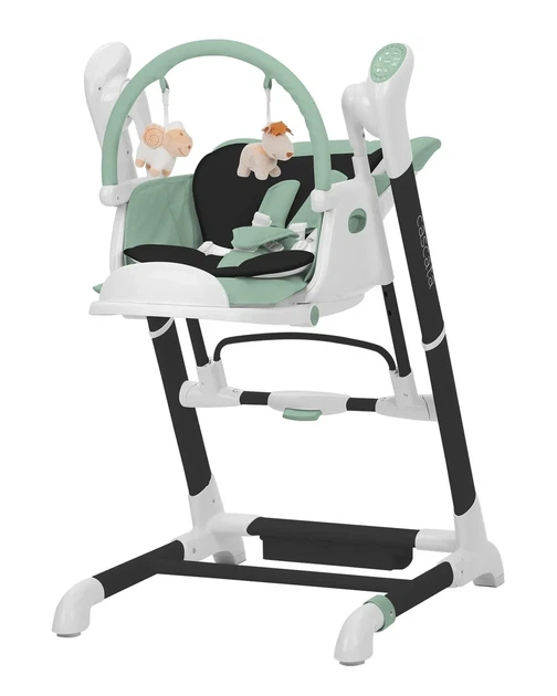 Крісло-гойдалка Carrello Cascata 3 в 1, Tropical Green - зображення 4