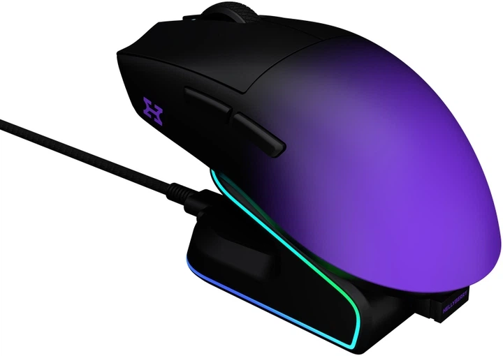 Миша Hator Hellyberry HM47 Pro RGB Wireless/Bluetooth/USB Black-Violet - зображення 7