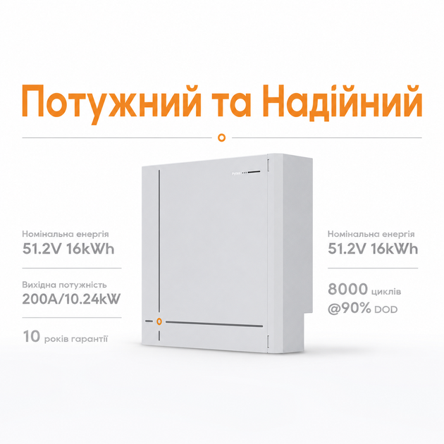 Аккумуляторная батарея Pytes V16 16.07 кВт·ч 51.2 В LiFePO4 314 А·час IP66 Grey (110402100209) - изображение 2
