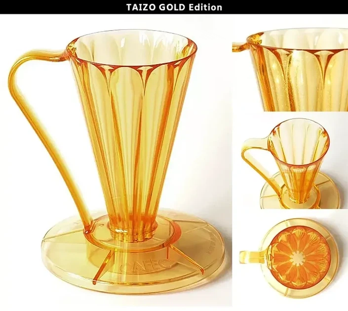 Пуровер Cafec Deep 27 Tritan Flower Dripper Taizo Gold Store - изображение 7