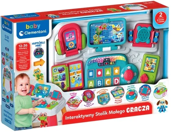 Interaktywny stolik  dla maluchów Clementoni Baby 50385 (8005125503858) - obraz 2