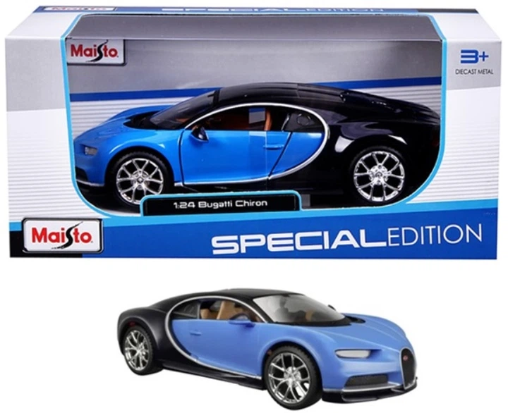 Колекційна модель авто Maisto Bugatti Chiron 1:24 (90159315148) - Фото 1 Колекційна модель авто Maisto Bugatti Chiron 1:24 (90159315148) - зображення 1