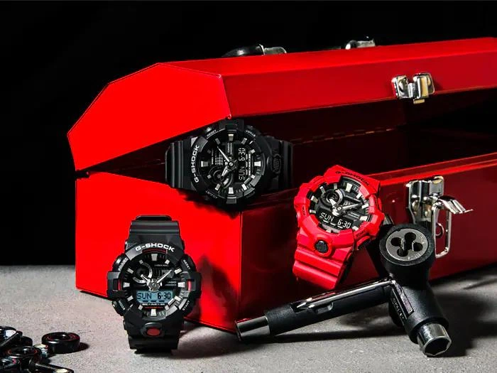 Мужские часы Casio Casio G-SHOCK (GA-700-1A), Противоударный, Водонепроницаемый 200м, Черный - изображение 2