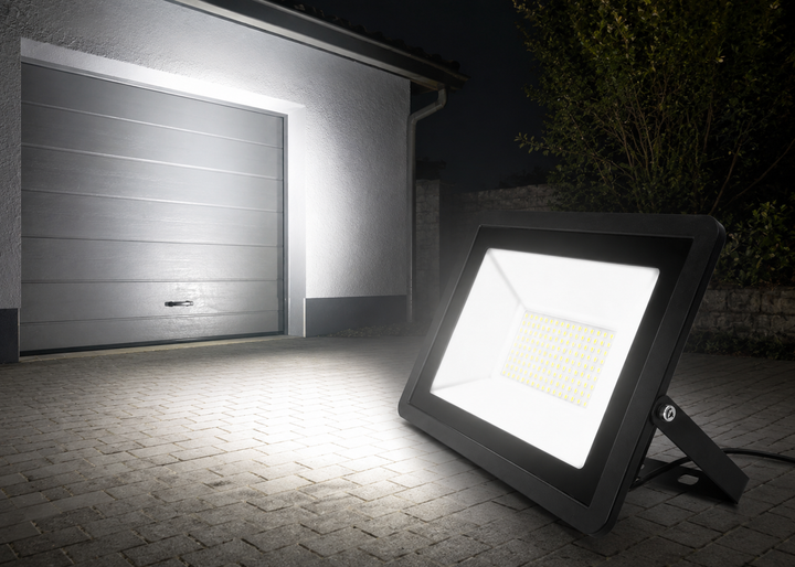 Прожектор AEON LED 100 Вт 9000 лм 6500 К SMD IP65 IP66 кут 120° вуличний алюмінієвий корпус 220 В - изображение 6