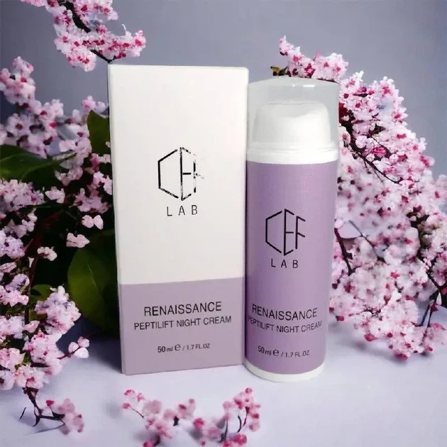 Пептидний нічний ліфтинг-крем для обличчя Renaissance Peptilift Night Cream CEFLab 50 мл - изображение 2