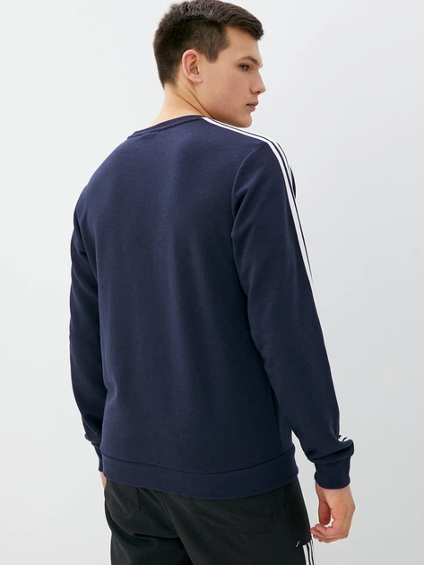 Buy adidas navy 3 Stripe Logo Sweatshirt for Men in MENA, Worldwide
