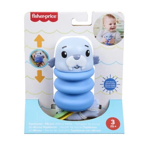 Сенсорний гризунець Fisher-Price Морські друзі синій (JHB54/2) - Фото 3 Сенсорний гризунець Fisher-Price Морські друзі синій (JHB54/2) - изображение 3