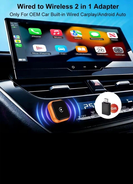 Бездротовий carplay для авто Flixivi U10-4 orange - изображение 2