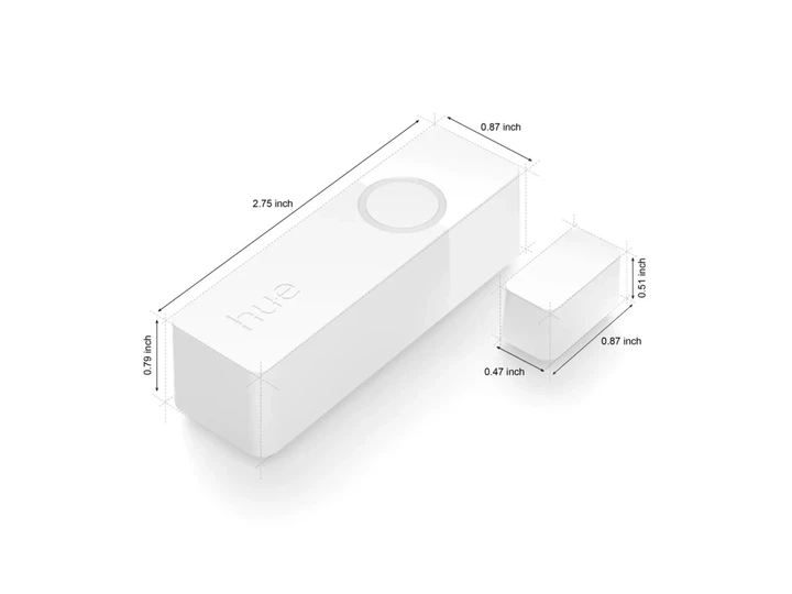 Датчик відкриття дверей і вікон Philips Hue Secure contact sensor Apple HomeKit ZigBee (Білий) - Фото 4 Датчик відкриття дверей і вікон Philips Hue Secure contact sensor Apple HomeKit ZigBee (Білий) - зображення 4