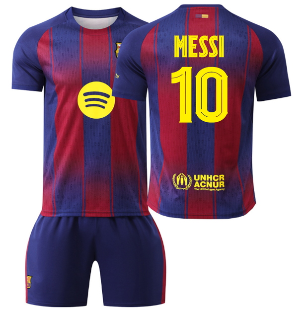 Футбольна форма дитяча Messi (Мессі) 10 Barcelona (Барселона) сезон 24/25 розмір 22 зріст 125–130 см червоно-синя - Фото 1 Футбольна форма дитяча Messi (Мессі) 10 Barcelona (Барселона) сезон 24/25 розмір 22 зріст 125–130 см червоно-синя - зображення 1