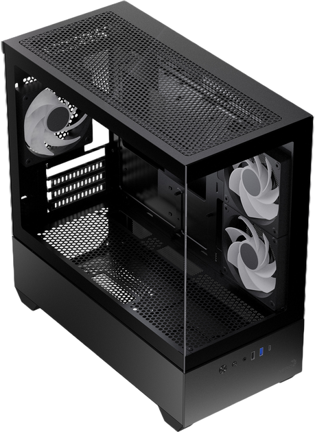 Obudowa AeroCool P300D-G-BK-v1 Black (4711530963791) - obraz 3
