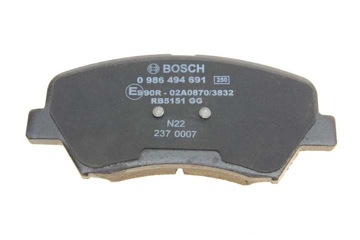 Комплект гальмівних колодок BOSCH 0986494691 Hyundai I30, Elantra; KIA Pro Ceed, Ceed 581012VA00, 581012VA15, 581012VA50 - изображение 4