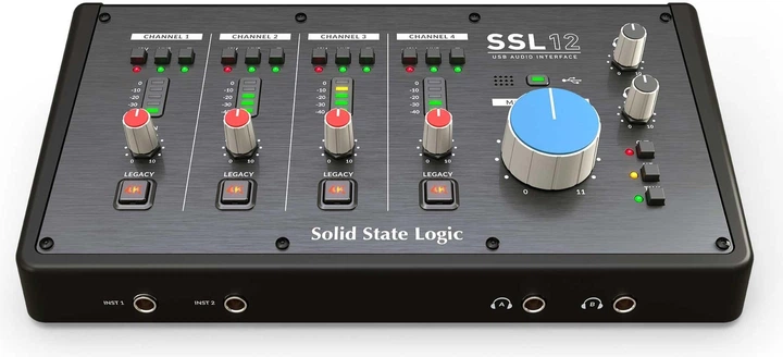 Аудіоінтерфейс Solid State Logic SSL 12 (878076001678) - Фото 2 Аудіоінтерфейс Solid State Logic SSL 12 (878076001678) - зображення 2
