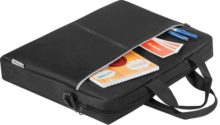 Сумка для ноутбука Defender Lite чорний + сірий, карман 15.6" - изображение 7
