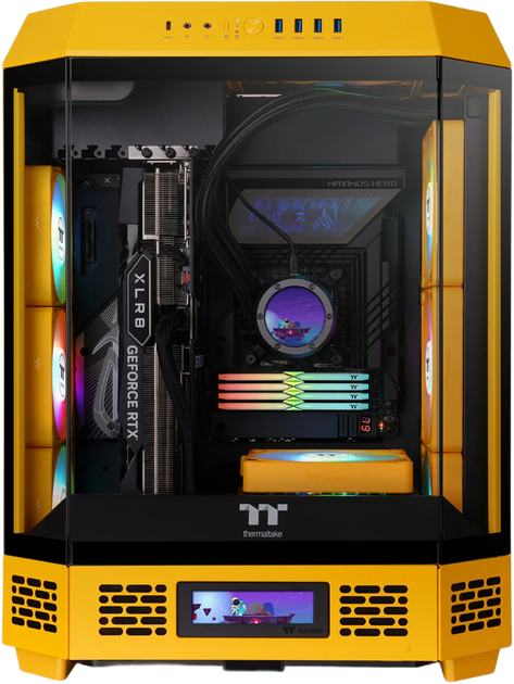 Obudowa Thermaltake The Tower 600 Yellow (4711475649828) - obraz 9