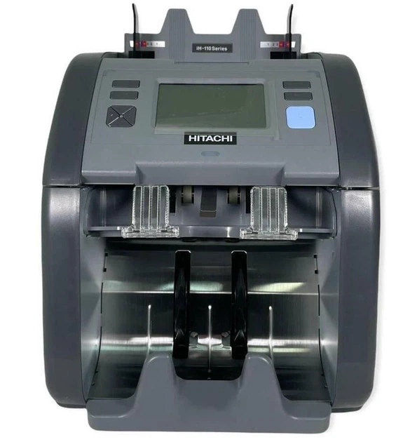 Профессиональный Счётчик банкнот Magner 165F HITACHI iH-110 с детекцией УФ/ИК/магнит, 800-1500 банкнот/ мин, тачскрин, с автоматическим стартом подсчёта, с сортировкой номинала, Б/У - Фото 1 Профессиональный Счётчик банкнот Magner 165F HITACHI iH-110 с детекцией УФ/ИК/магнит, 800-1500 банкнот/ мин, тачскрин, с автоматическим стартом подсчёта, с сортировкой номинала, Б/У - изображение 1