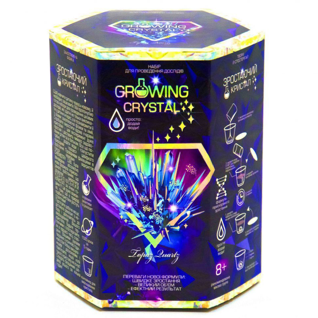 Набір для дослідів Growing Crystal (українською), Danko Toys - зображення 4