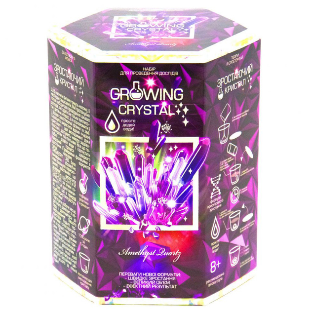 Набір для дослідів Growing Crystal (українською), Danko Toys - зображення 8