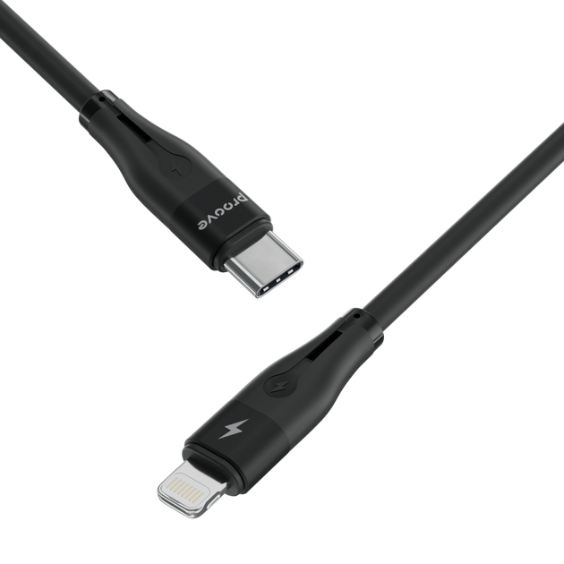 Кабель Proove Soft Silicone Type-C to Lightning 27W (1m) черный - изображение 4