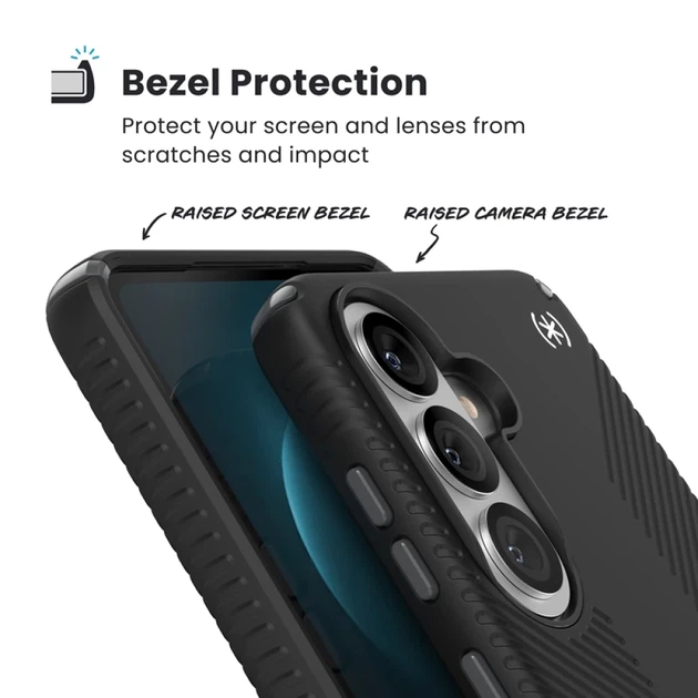 Чехол Speck Presidio2 Grip Magnet для Samsung Galaxy S26 Plus Black/Slate Grey/White with MagSafe (151060-3205) - изображение 5