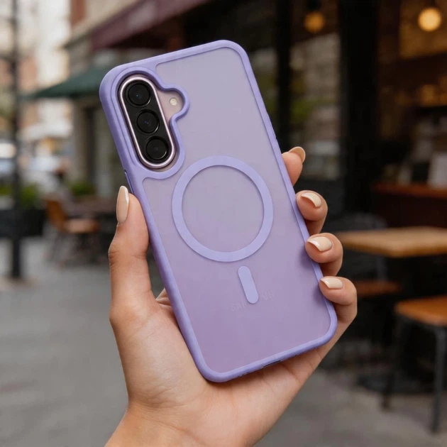 Чехол Tech-Protect MagMat для Samsung Galaxy A36 / A56 / A37 5G Matte Lilac with MagSafe (5906302322947) - Фото 3 Чехол Tech-Protect MagMat для Samsung Galaxy A36 / A56 / A37 5G Matte Lilac with MagSafe (5906302322947) - изображение 3