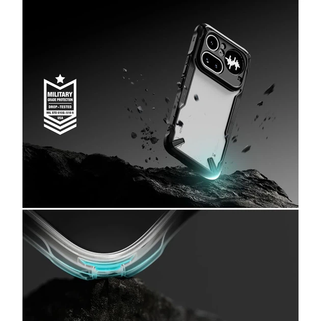 Чехол Ringke Fusion X для Nothing Phone 4A Pro Black (8800328818842) - Фото 6 Чехол Ringke Fusion X для Nothing Phone 4A Pro Black (8800328818842) - изображение 6
