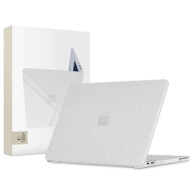 Чехол Tech-Protect Smartshell для MacBook Neo 13 2026 Glitter Clear (5906302340002) - Фото 1 Чехол Tech-Protect Smartshell для MacBook Neo 13 2026 Glitter Clear (5906302340002) - изображение 1