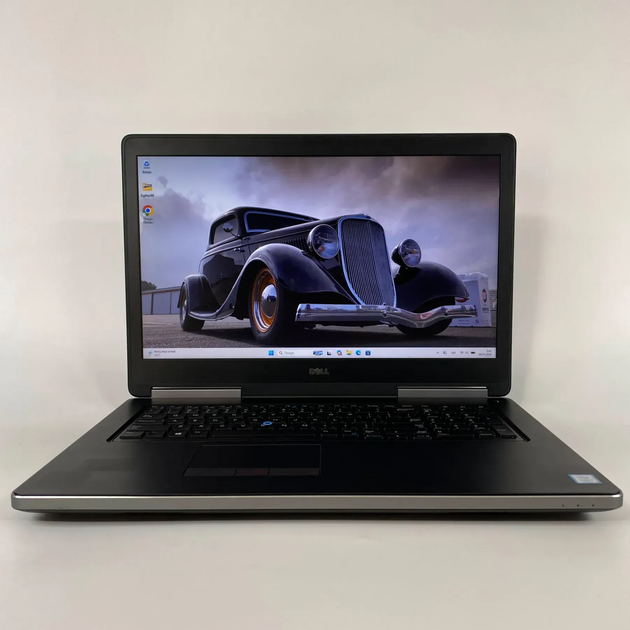 Мобільна робоча станція Б-клас Dell Precision 7720 / 17.3" (1600x900) TN / Intel Core i7-7820HQ (4 (8) ядра по 2.9 - 3.9 GHz) / 16 GB DDR4 / 960 GB SSD / nVidia Quadro P4000, 8 GB GDDR5, 256-bit / HDMI б/в + Подарунок Бездротова миша / USB - зображення 2