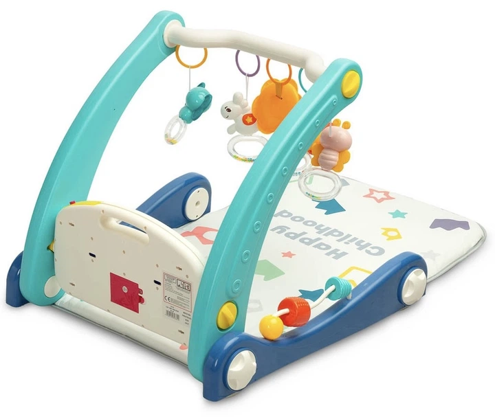 Chodzik-pchacz 2w1 Toyz z mata muzyczna Niebieski (17260) (5908310393810) - obraz 2