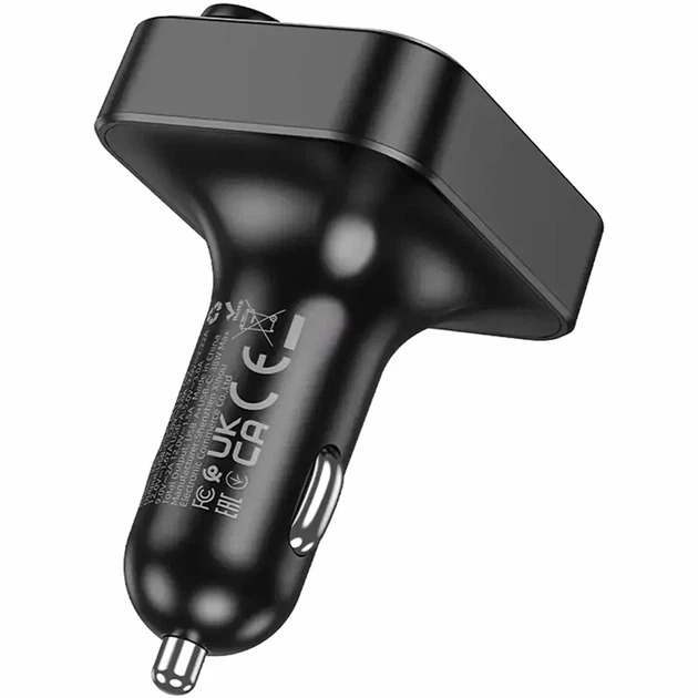 Автомобильное зарядное устройство 38W с FM трансмиттером и Bluetooth 5.4 HOCO E85 черное - изображение 7