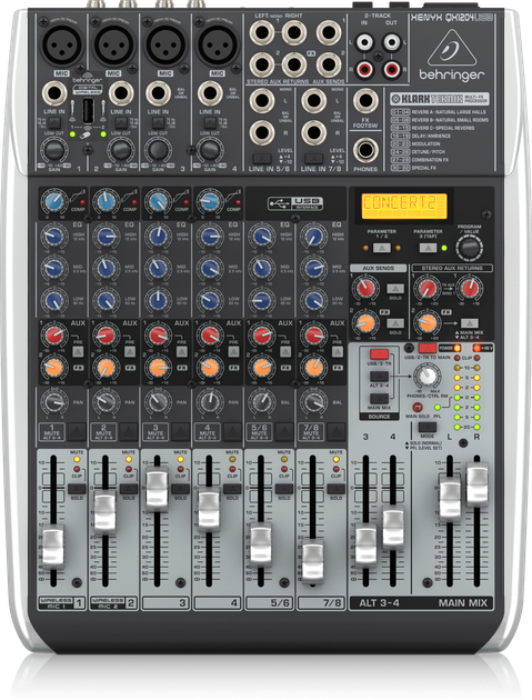Мікшерний пульт Behringer Xenyx QX1204USB (4033653013079) - Фото 1 Мікшерний пульт Behringer Xenyx QX1204USB (4033653013079) - зображення 1