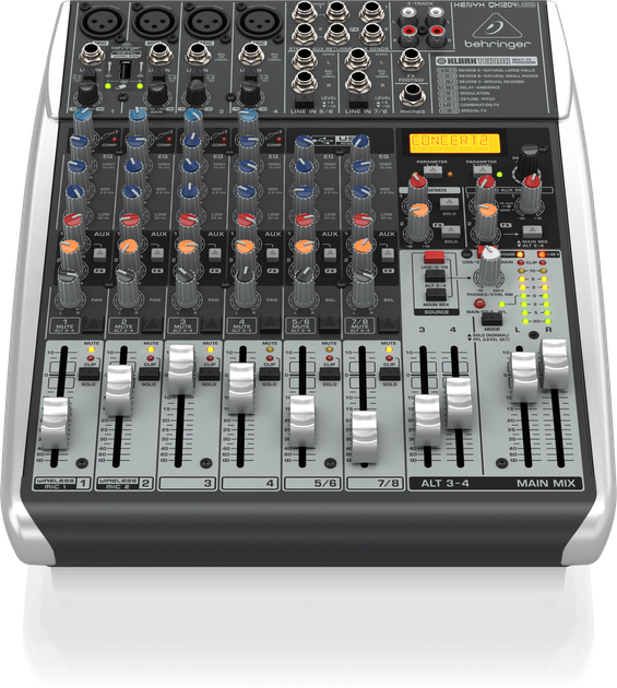 Мікшерний пульт Behringer Xenyx QX1204USB (4033653013079) - Фото 2 Мікшерний пульт Behringer Xenyx QX1204USB (4033653013079) - зображення 2