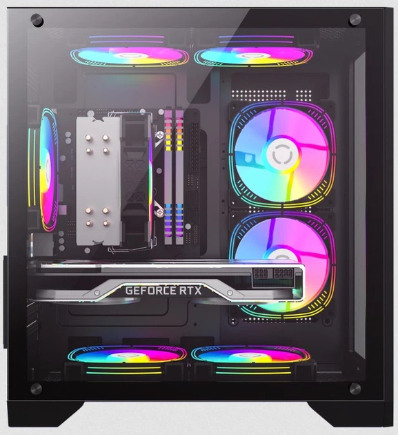 Obudowa Gamemax INFINITY MINI BK Czarna - obraz 3