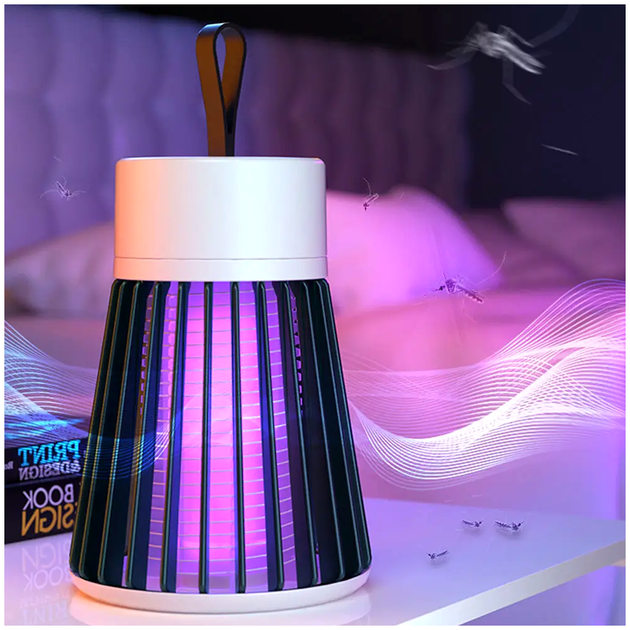 Ловушка для насекомых аккумуляторная USB до 20м² бесшумная для дома белый LS-1346 - изображение 5