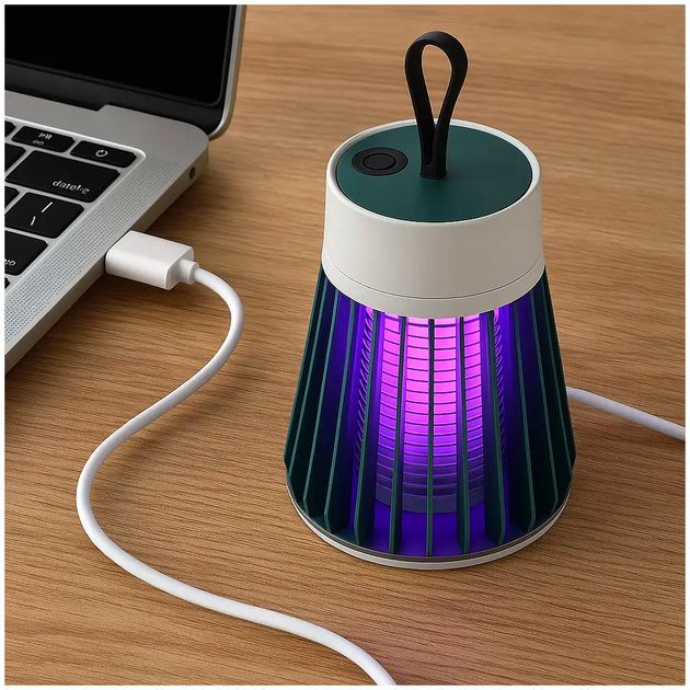 Ловушка для насекомых аккумуляторная USB до 20м² бесшумная для дома белый LS-1346 - изображение 6