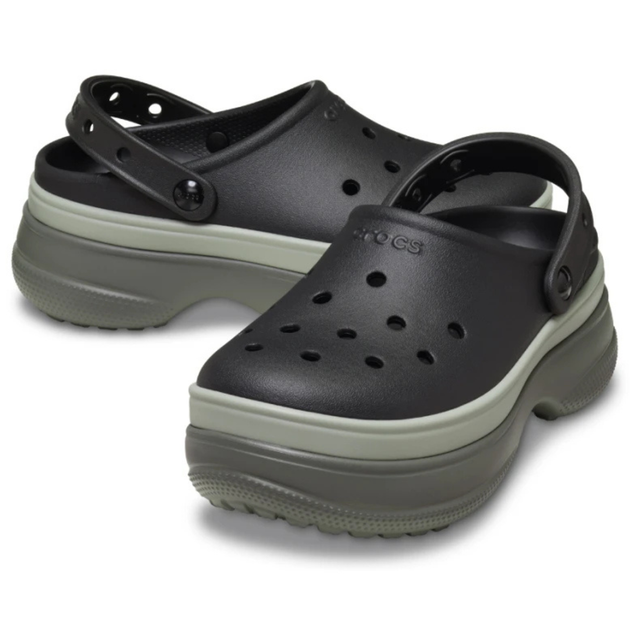 Сабо Crocs Classic Stacked Clog 39-40 р 25-25.5 см Чорні 211355-M7/W9 Black - Фото 3 Сабо Crocs Classic Stacked Clog 39-40 р 25-25.5 см Чорні 211355-M7/W9 Black - зображення 3