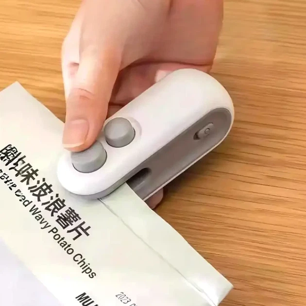 Ручной мини-запайщик пакетов USB питание термоупаковщик белый пластик для сохранения свежести продуктов - Фото 7 Ручной мини-запайщик пакетов USB питание термоупаковщик белый пластик для сохранения свежести продуктов - изображение 7