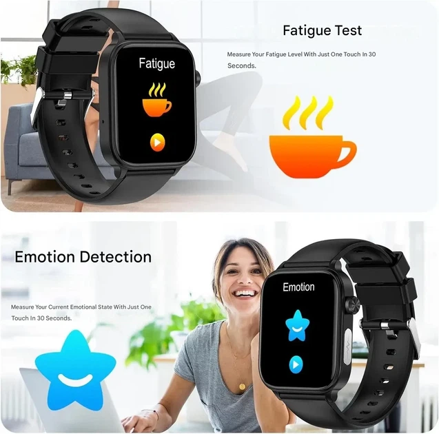 Смарт-часы MARSYU ET570 с ЭКГ Bluetooth звонки черный - изображение 2