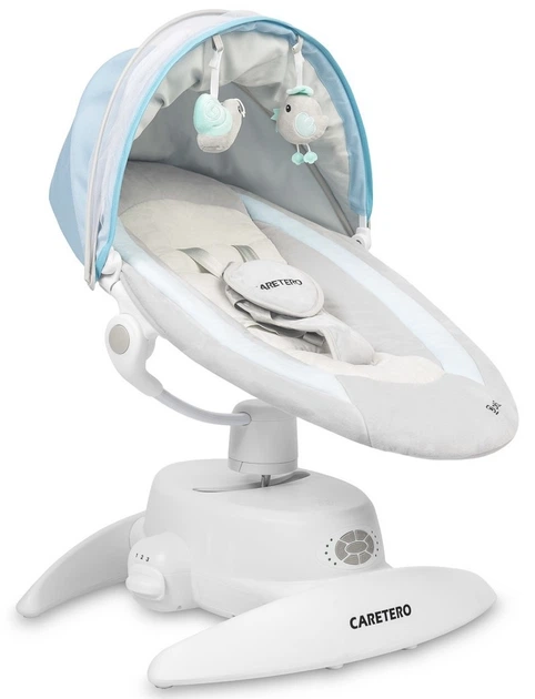 Leżaczek-bujaczek elektryczny 2w1 Caretero Opti Blue (5903076399618) - Zdjęcie 1 Leżaczek-bujaczek elektryczny 2w1 Caretero Opti Blue (5903076399618) - obraz 1
