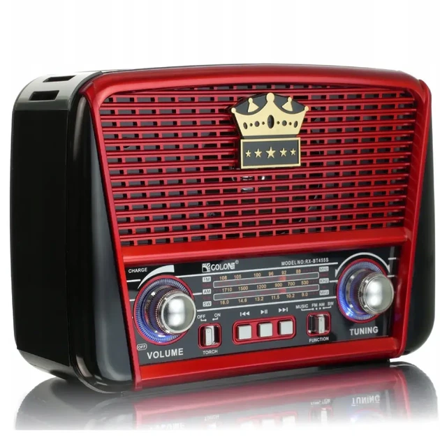 Радіоприймач акумуляторний з Bluetooth, MP3 та ліхтариком, Golon RX-BT455S AM / Портативне радіо - Фото 3 Радіоприймач акумуляторний з Bluetooth, MP3 та ліхтариком, Golon RX-BT455S AM / Портативне радіо - зображення 3