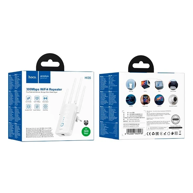 WIFI роутер усилитесь WI-FI сигнала HOCO HI35 WiFi4 |300Mbps| - изображение 9