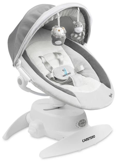 Leżaczek-bujaczek elektryczny 2w1 Caretero Opti Grey (5908310396125) - Zdjęcie 1 Leżaczek-bujaczek elektryczny 2w1 Caretero Opti Grey (5908310396125) - obraz 1