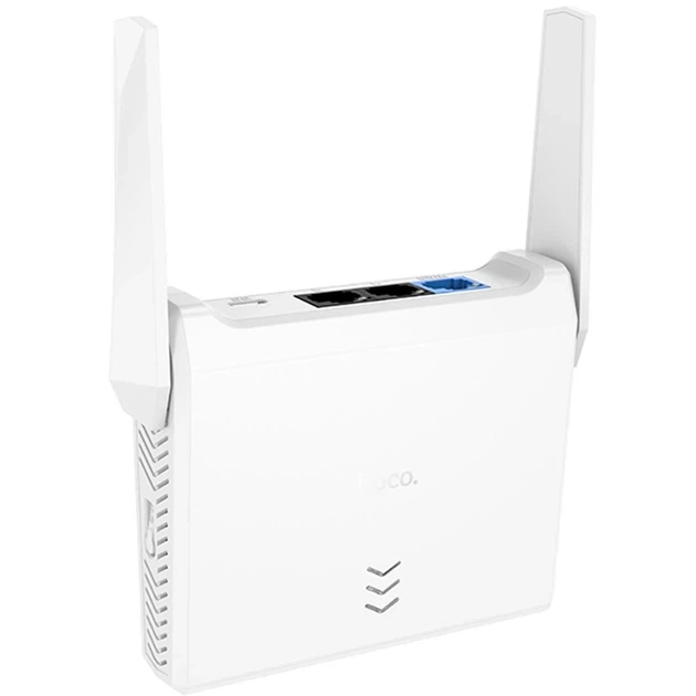 Маршрутизатор (роутер) Hoco HI36 WiFi4 300Mbs White - зображення 5