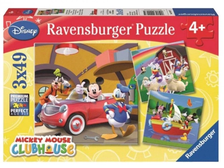 Пазли Ravensburger Клуб Міккі Мауса – Усі люблять Міккі 147 елементів (09247) (4005556092475) - Фото 1 Пазли Ravensburger Клуб Міккі Мауса – Усі люблять Міккі 147 елементів (09247) (4005556092475) - зображення 1