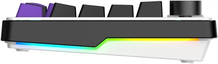 Клавіатура бездротова Hator Hellyberry HK75 Mechanical Linear RGB Wireless/Bluetooth/USB White/Violet (HK75_wireless) - Фото 6 Клавіатура бездротова Hator Hellyberry HK75 Mechanical Linear RGB Wireless/Bluetooth/USB White/Violet (HK75_wireless) - зображення 6