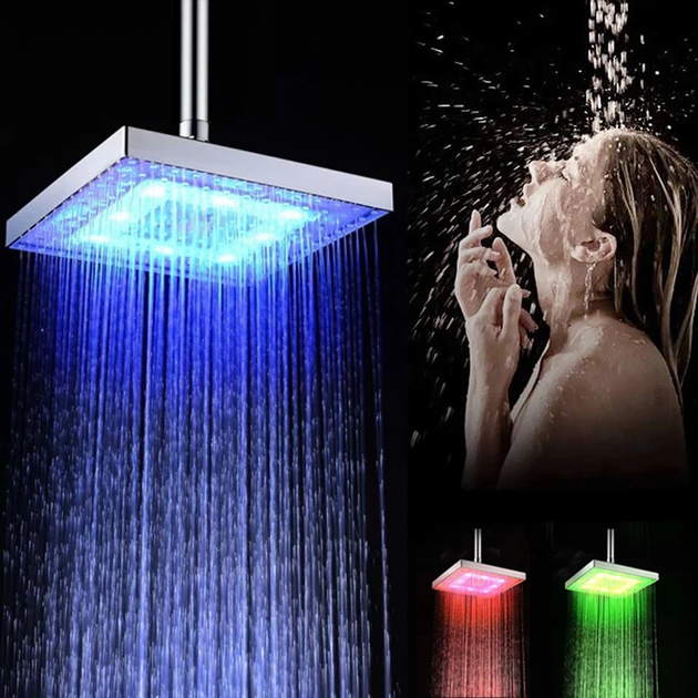 Насадка для душа с LED подсветкой RGB LED SHOWER Светодиодная Лейка - изображение 2