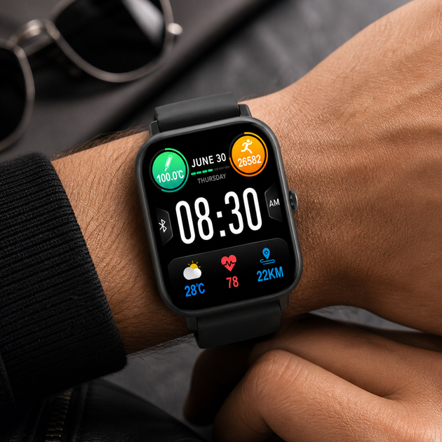 Умные смарт часы Smart Watch 4you JOY экран 1.83" с функцией звонков просмотр уведомлений BLACK - изображение 2