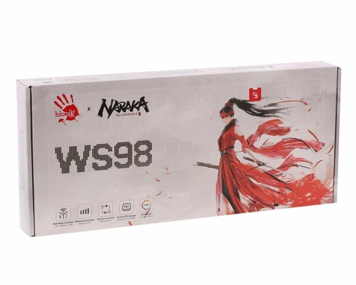 Клавіатура бездротова A4Tech Bloody WS98 Wireless/Bluetooth/USB Naraka (4711421001106) - зображення 9