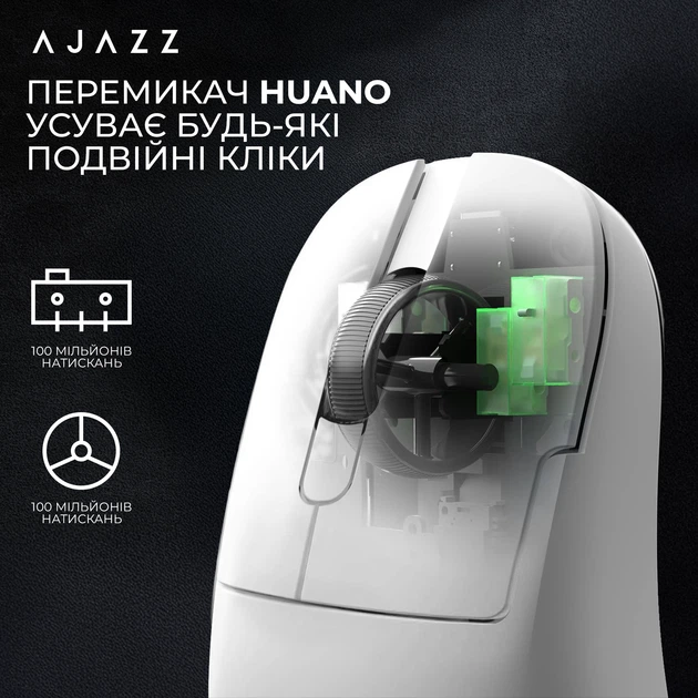 Миша Ajazz AJ179 APEX Wireless/Bluetooth/USB White Charging Dock (AJM179-A-W) - зображення 15